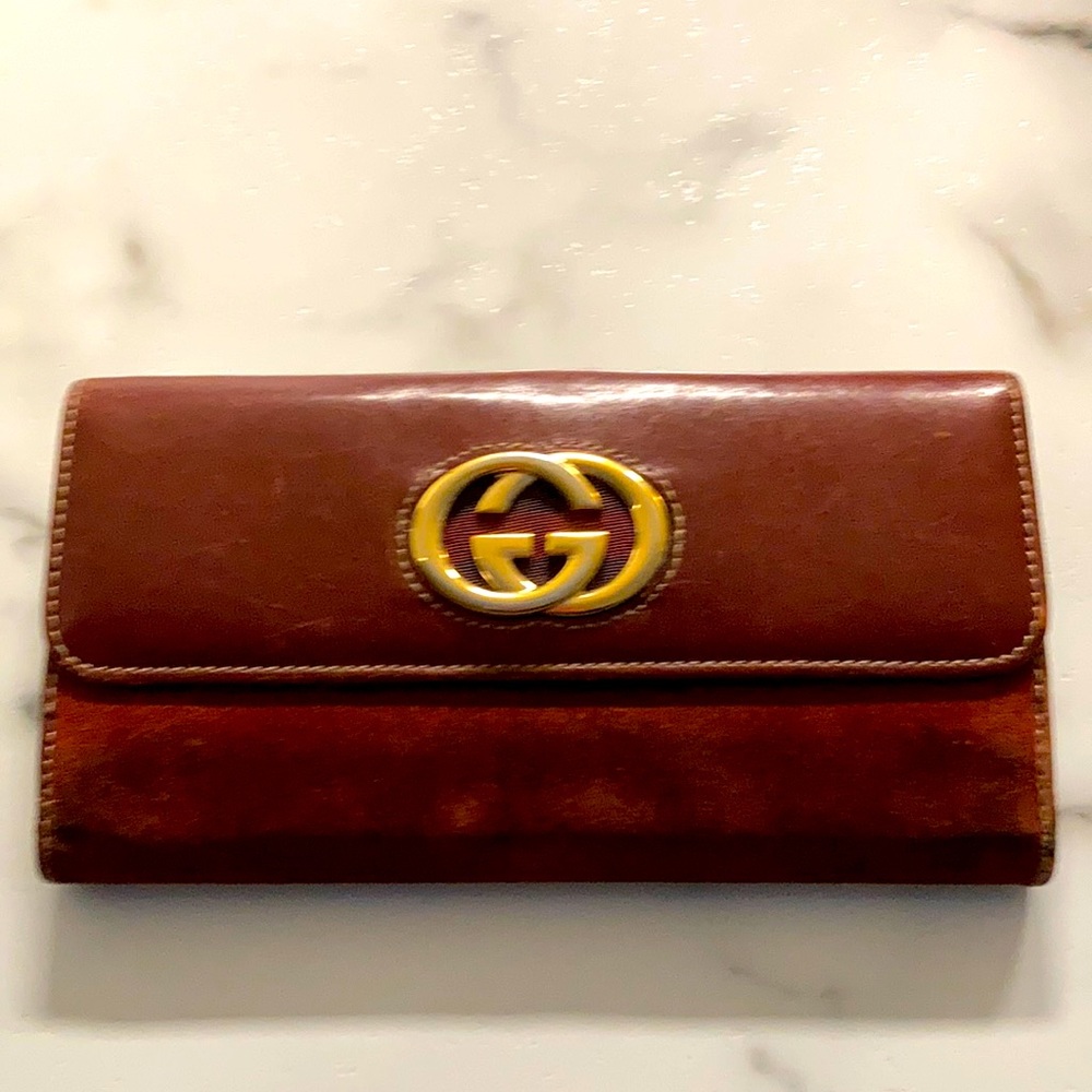 Vintage Gucci Women’s Leather Wallet in Good Pre Loved Condition